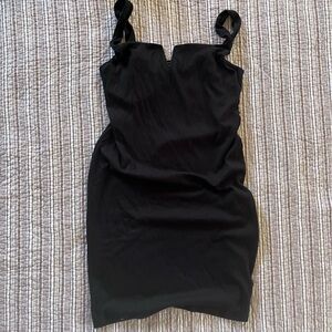 Good Luck Gem Black Ribbed Camisole Tank